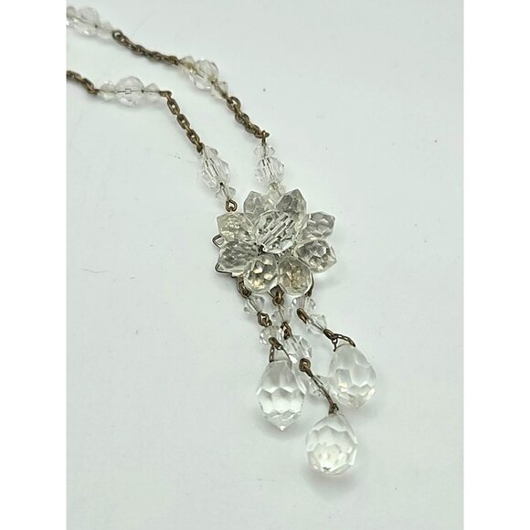 Antique Art Deco Rock Crystal Pendant Necklace – Made in Germany – 1920s - Picture 4 of 8